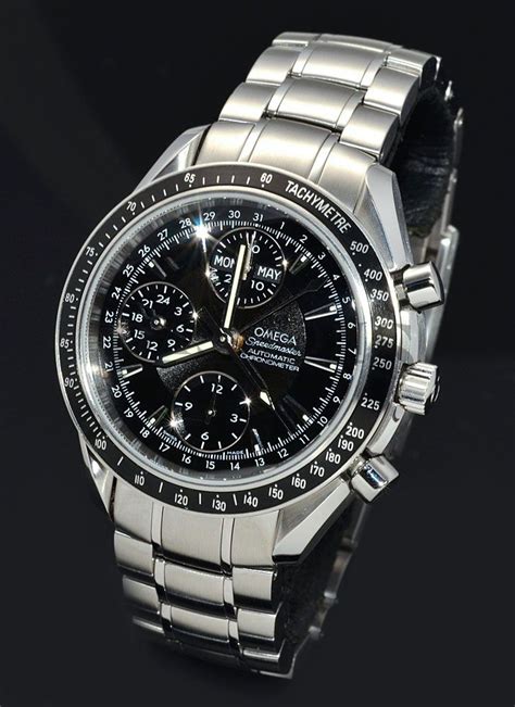 omega speedmaster day date chronograph price|omega chronometer triple date 3220.50.